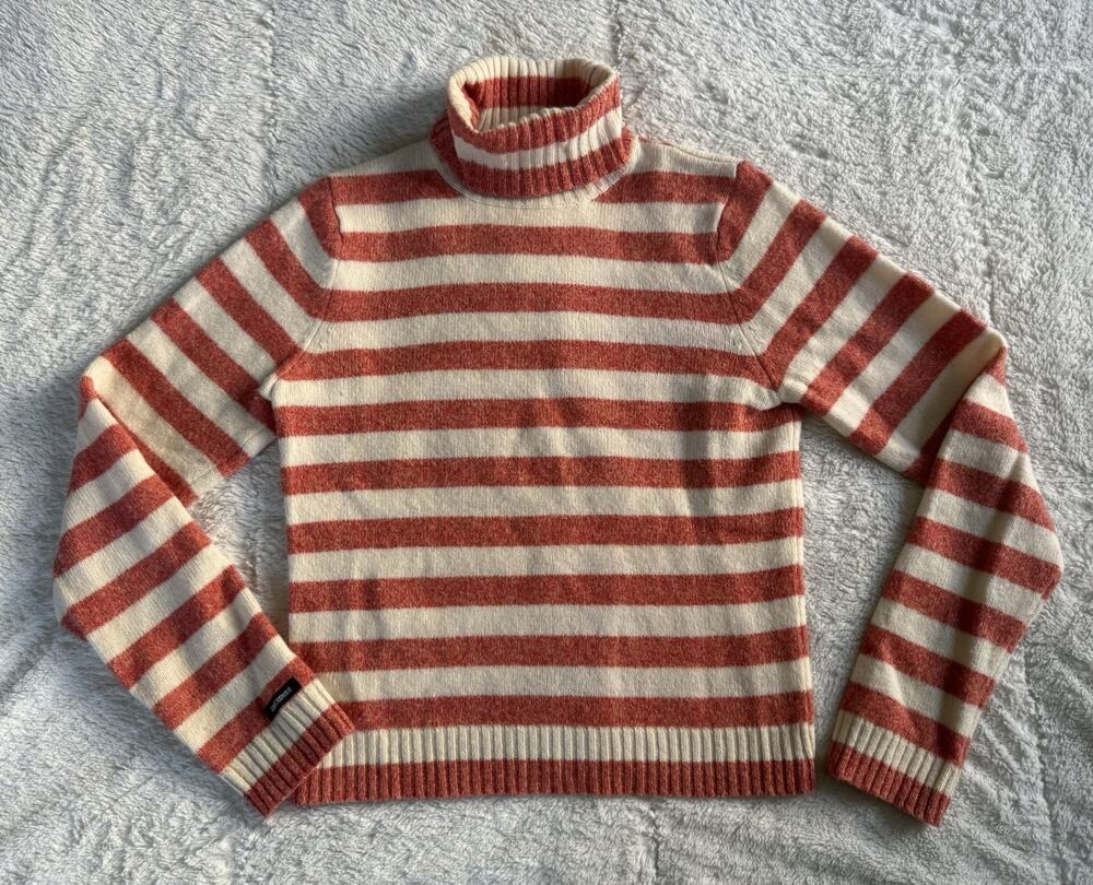Vintage Abercrombie & Fitch 100% Lambswool Turtleneck Sweater Women’s M Y2K Prep